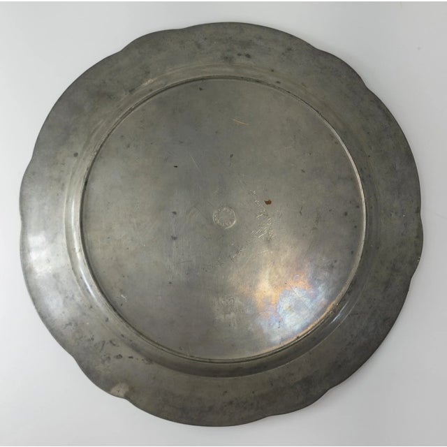 Early 20th Century Art Nouveau Pewter Charger Tray by Kayserzinn For Sale In New York - Image 6 of 8
