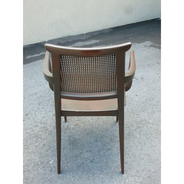 Set Of 6 Edward Wormley For Dunbar Dining Room Chairs 4 Arms 2