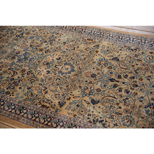 Textile Vintage Tea Washed Meshed Rug Runner - 3'10" x 15'10" For Sale - Image 7 of 10