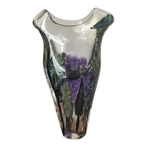 2000s Signed David Lotton Art Glass Vase