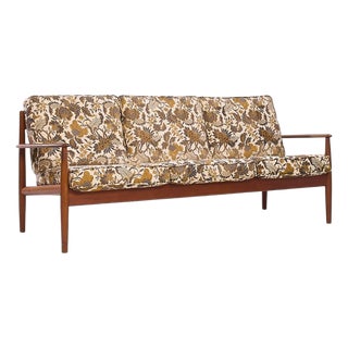 Grete Jalk for France and Son Mid Century Danish Teak Sofa For Sale