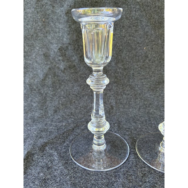 Waterford Crystal Waterford Crystal Candlesticks "Kenmare" a Pair For Sale - Image 4 of 13