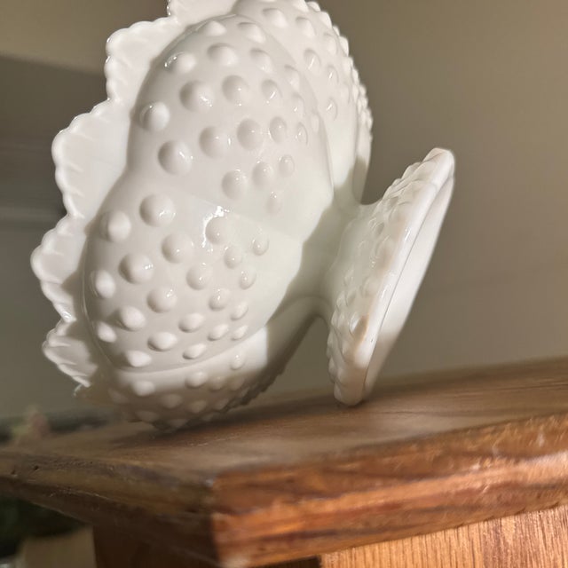 White Milk Glass Taper Candle Holder For Sale - Image 8 of 8