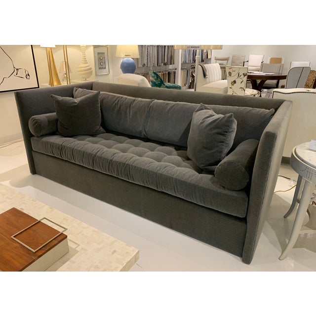 Hickory Chair Suzanne Kasler Lorraine Sofa - Showroom New. Beautiful shelter sofa with a biscuit tufted seat cushion....