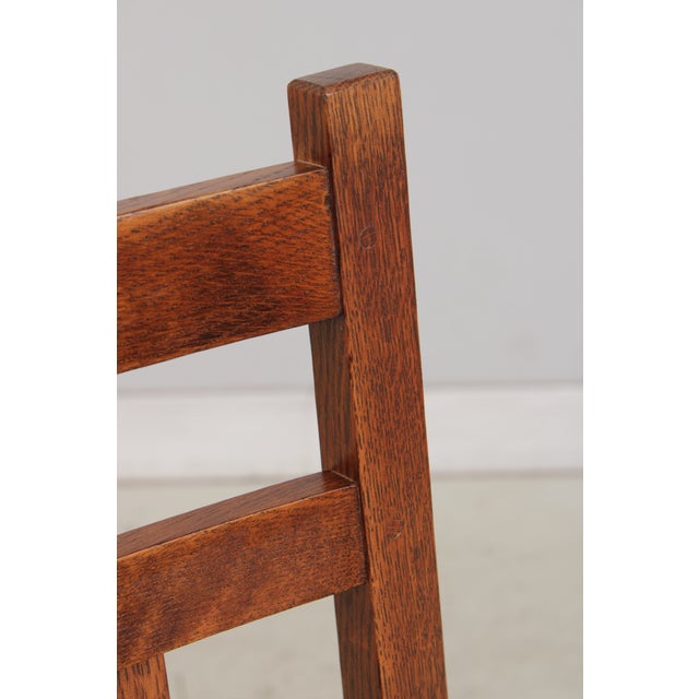 Brown Stickley Mission Oak Harvey Ellis Armchair For Sale - Image 8 of 18