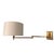 Pair of refined Hudson swing-arm wall sconces designed by Thomas O’Brien for Visual Comfort. Executed in hand-rubbed...