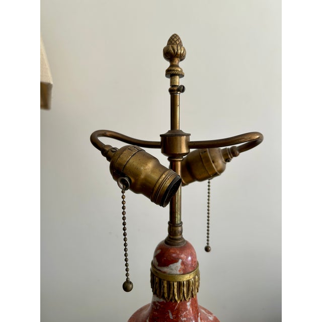 Louis XVI / Neoclassical Style Marble Table Lamp For Sale In Kansas City - Image 6 of 8