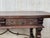 19th Century Walnut and Wrought Iron Desk With Two Drawers and Lyre Legs For Sale - Image 11 of 13