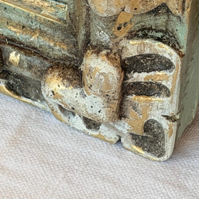 Early 21st Century Swedish Gustavian-Style Carved Trumeau Mirror, Newly Painted For Sale - Image 10 of 12