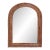 Pencil Reed Bamboo Rattan Wall Mirror Mid Century Modern Tortoise Shell For Sale