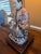 Ceramic Chinoiserie Asian Figural Porcelain Lamp For Sale - Image 7 of 12