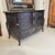 French 18th Century French Black Antique Chest W/Hoof Feet and Silver Hardware For Sale - Image 3 of 8