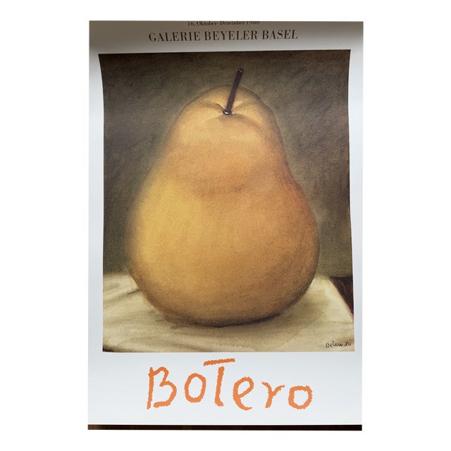 Fernando Botero, Pear, 1980, Paper For Sale