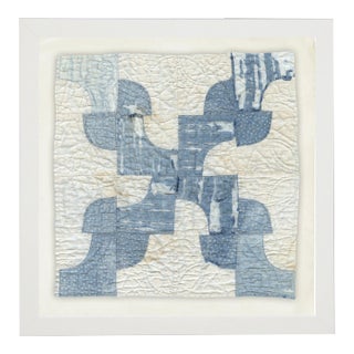 Quilt Square I Print in White Shadowbox - 31" x 31" For Sale
