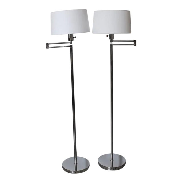 Chapman Adjustable Floor Lamps - a Pair For Sale