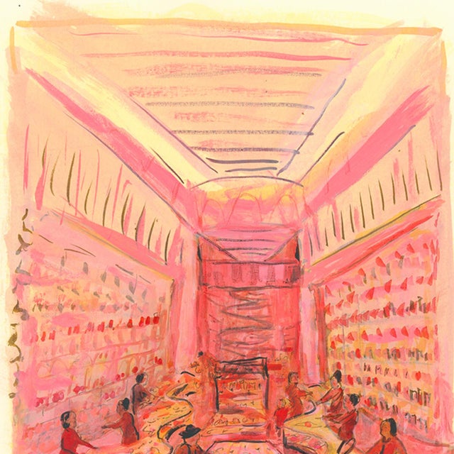 An interior view of Zitomer Pharmacy, the iconic department store in New York City.