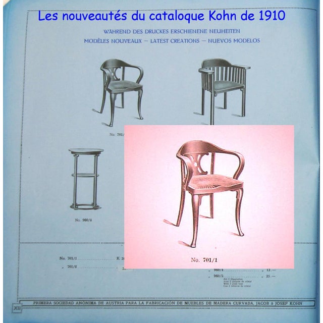 Antique Armchair from Jacob & Josef Kohn, 1910 For Sale - Image 13 of 13