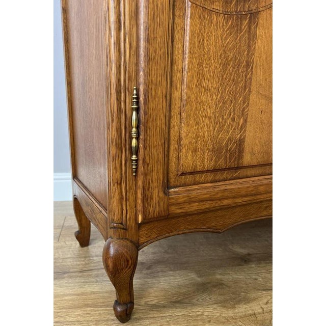 Vintage French Bookcase in Oak For Sale - Image 9 of 16