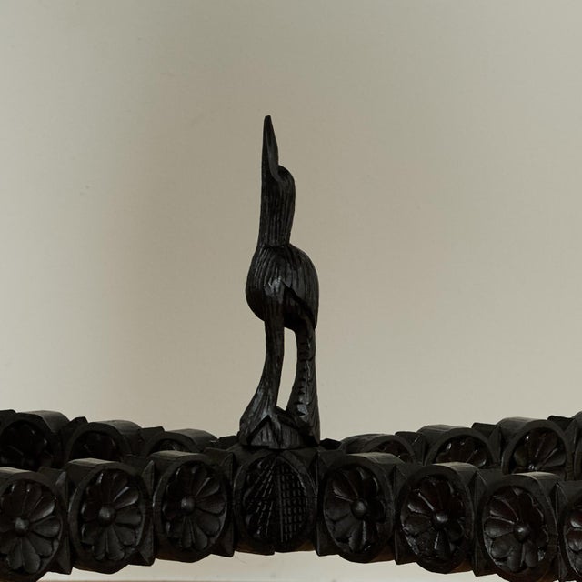 Antique Anglo Indian Carved Rosewood Table For Sale - Image 11 of 14