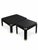 A striking vintage two-piece table set consisting of one square coffee table and one coordinating side table. Both pieces...