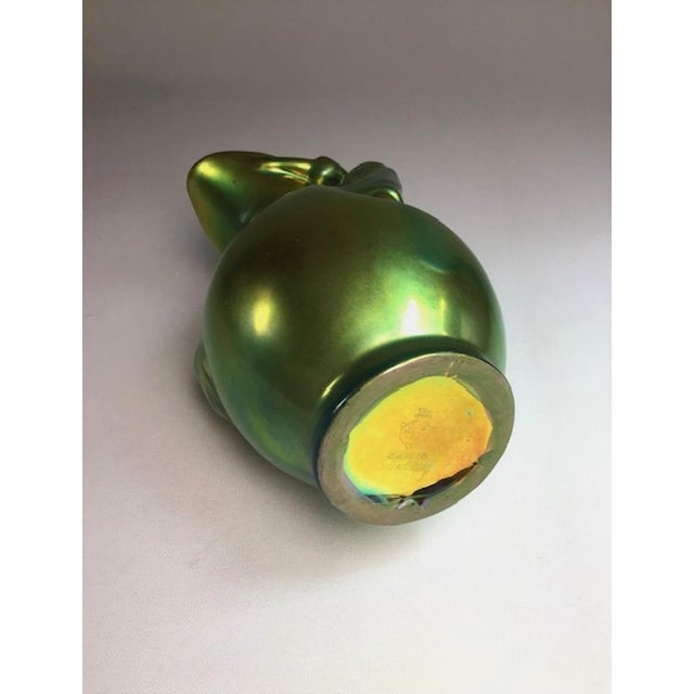 Ceramic Antique Glazed Vase by Zsolnay, 1890s For Sale - Image 7 of 11