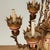 Antique Italian Gilt Metal and Painted Wood Chandelier For Sale - Image 11 of 11