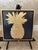 Southern Hospitality Collection; Navy & Gold Pineapples - Designed by Cheryl P. Kohloff - Set of 3 For Sale In West Palm - Image 6 of 6