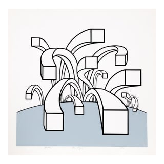 1970s "Probe" Serigraph by Roy Ahlgren For Sale
