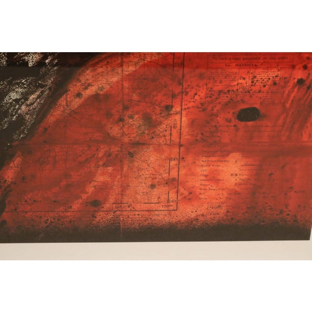 2010s Ken Goldman, Tar Paint Map, Orev-Raven For Sale - Image 5 of 5