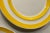 Metlox Pottery Yellow Banded Stripe Stoneware Plates- Set of 5 For Sale - Image 9 of 9