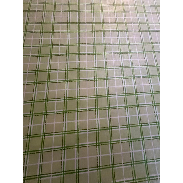 English Sample of 1980s Cowtan & Tout Fabric in Lime Green and White For Sale - Image 3 of 4