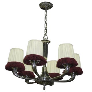 French Art Deco Ruhlmann Style Chandelier For Sale