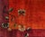 1920s Ruby Red Floral Antique Chinese Art Deco Rug 5' X 6'9" Knotted Pile Wool Carpet For Sale - Image 4 of 9