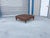 Mid-Century Modern 1960s Mid Century Leather and Mahogany Ottoman For Sale - Image 3 of 7
