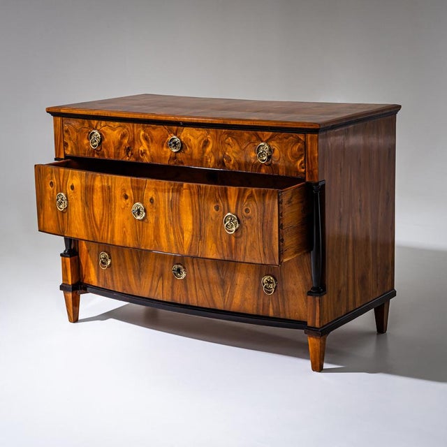 Biedermeier Walnut Chest of Drawers, 1830 For Sale - Image 5 of 9