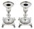 Silver Candlesticks with Square Base, Set of 2 For Sale