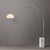 The Iconic Arc Lamp is a dimmable Mid-Century Modern arc lamp with a satin nickel finish, offering adjustable light...