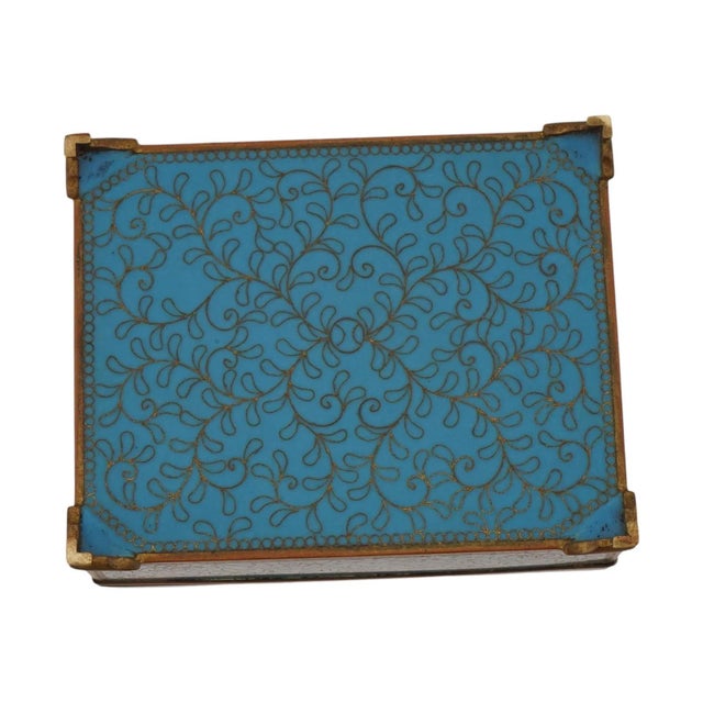 Jade Inaba Japanese Cloisonne and Jade Box Yamanaka and Co For Sale - Image 8 of 11