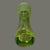 Green Vintage Mid-Century Modern Art Glass Green Textured Ribbed Top Vase For Sale - Image 8 of 8