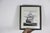 Vintage Pen and Ink Clipper Sailing Ship Framed Art Signed by Artist Sailboat Black and White Small For Sale - Image 9 of 11