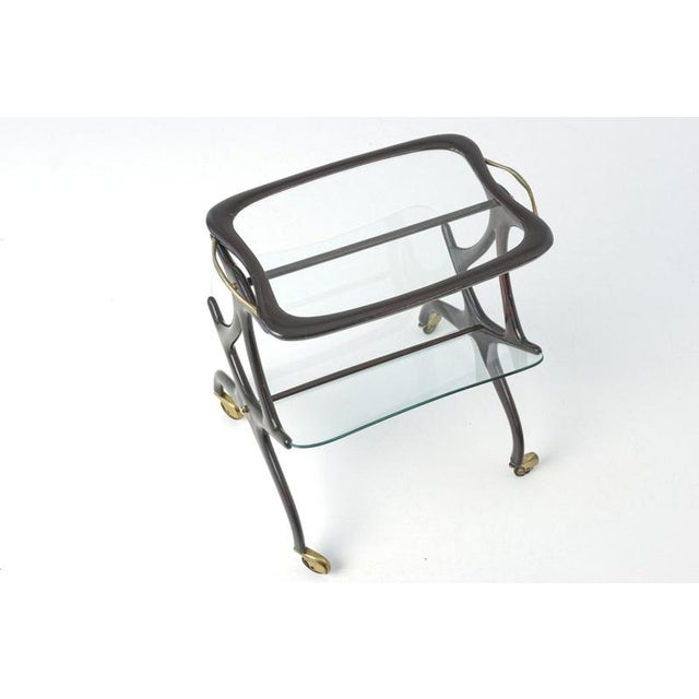 Glass Table on Castors by Cesare Lacca for Cassina, Italy, 1955 For Sale - Image 7 of 9