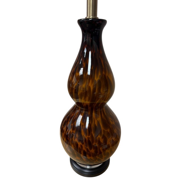 2000 - 2009 Bombay Blown Tortoise Art Glass Lamp For Sale - Image 5 of 15
