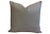 Textile Slate Gray Italian Genuine Tanned Soft Leather Feather/Down Pillows 20" Square - Pair For Sale - Image 7 of 7
