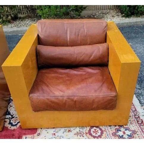 Contemporary 1990s Ralph Lauren Leather Rl2000 Metropolitan Chairs - Set of 2 For Sale - Image 3 of 7