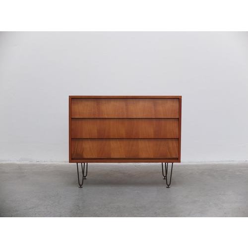 Brown Honey Colored Cabinets by Alfred Hendrickx for Belform, 1950s, Set of 2 For Sale - Image 8 of 18