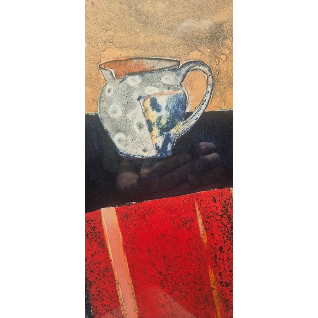 Rene Genis 1960s ~ "Nature Morte Avec Bouteille" Signed & Numbered For Sale - Image 4 of 8