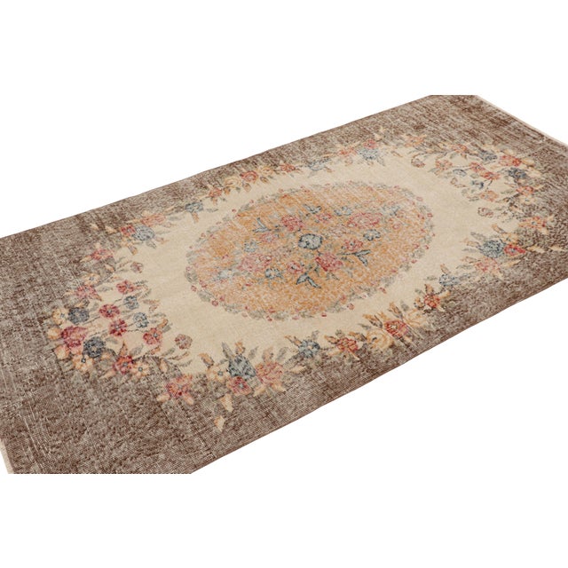 Rug & Kilim Vintage Zeki Múren Rug, With Medallion and Floral Patterns, From Rug & Kilim For Sale - Image 4 of 8