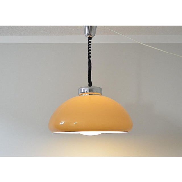 Pendant Lamp attributed to Harvey Guzzini for Meblo, 1960s For Sale - Image 6 of 15