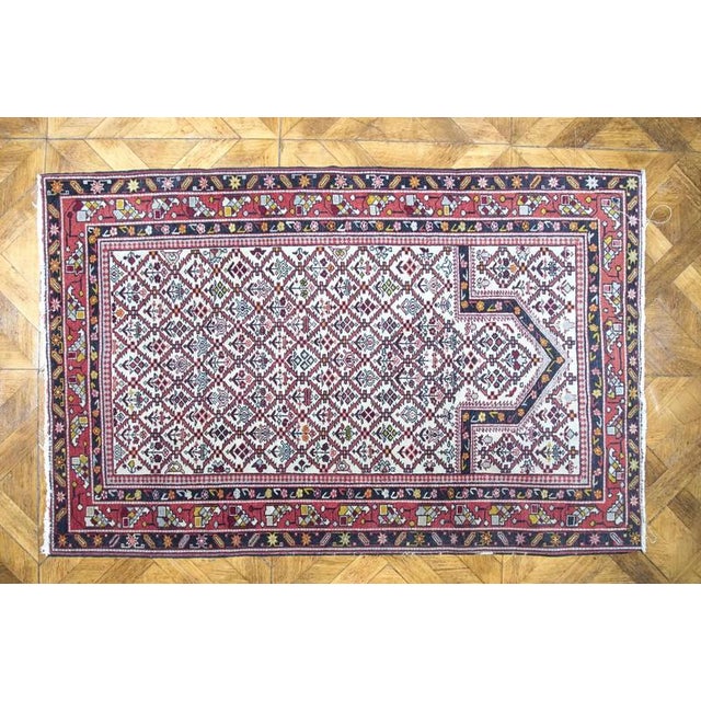2000 - 2009 Vintage Turkish Prayer Rug For Sale - Image 5 of 5