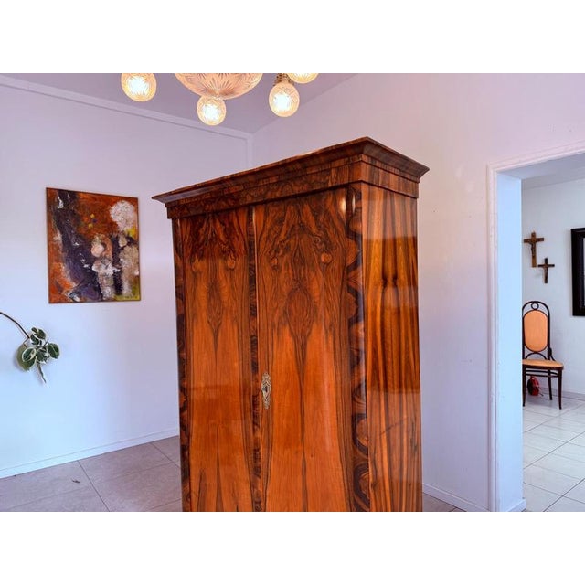 Antique Biedermeier Hall Wardrobe For Sale - Image 12 of 18